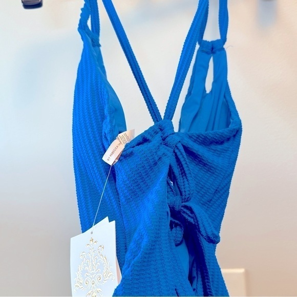BECCA Women's Line in the Sand One-Piece Swimsuit Blue L - Picture 14 of 16